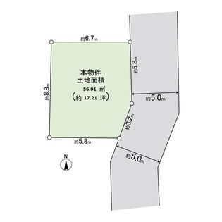 東園田町2丁目建築条件付き土地 区画図