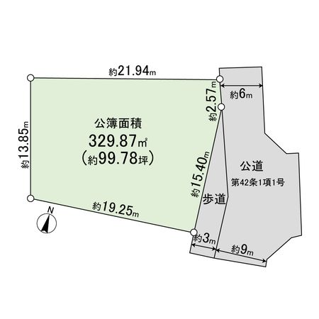 南武庫之荘5丁目 土地 区画図 南武庫之荘5丁目 土地 区画図