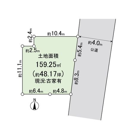 武庫之荘西2丁目土地 区画図 武庫之荘西2丁目土地 区画図