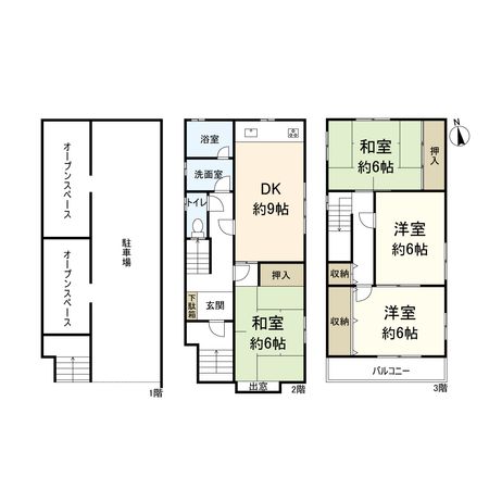 水堂町2丁目 中古戸建 間取図(平面図) 水堂町2丁目 中古戸建 間取図(平面図)