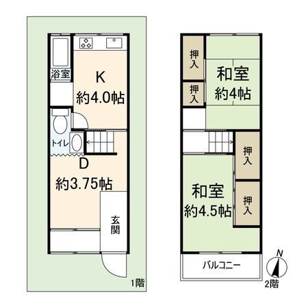南武庫之荘7丁目戸建 間取図(平面図) 間取図(平面図)