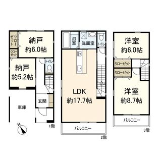 武庫之荘5丁目新築戸建 間取図(平面図)