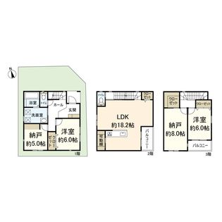富松町4丁目 新築戸建 間取図(平面図)