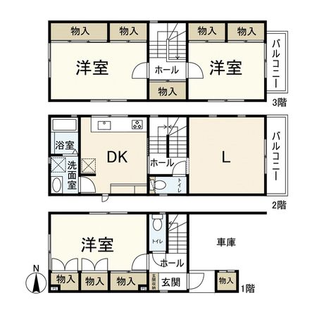 尼崎市稲葉荘4丁目戸建 間取図(平面図)