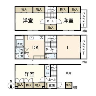 尼崎市稲葉荘4丁目戸建 間取図(平面図)