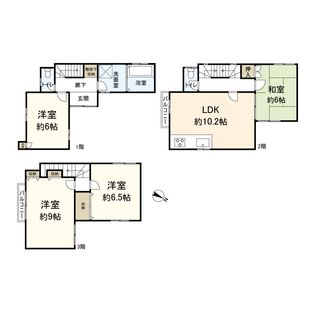 南塚口町7丁目 戸建て 間取図(平面図)