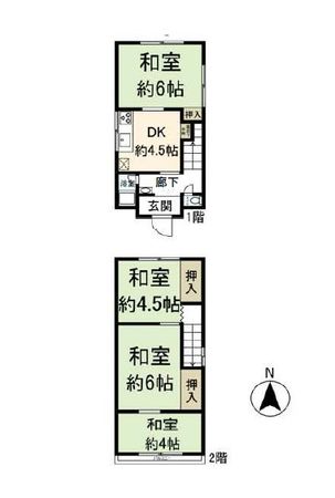 南武庫之荘8丁目中古戸建 間取図(平面図)