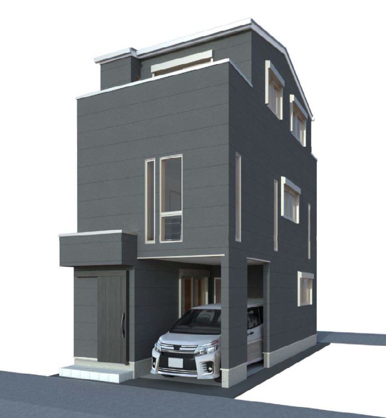 武庫町3丁目新築戸建 外観パース図 外観パース図