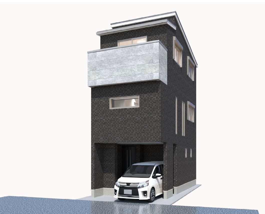 七松町2丁目新築戸建 外観パース図 外観パース図