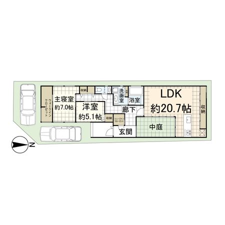 南武庫之荘8丁目戸建 間取図(平面図) 南武庫之荘8丁目戸建 間取図(平面図)
