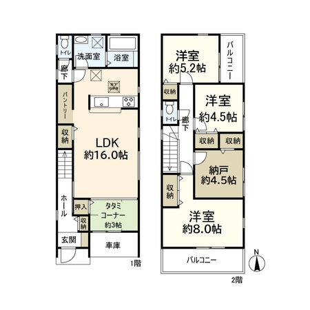 水堂町1丁目1号地 間取図(平面図) 水堂町1丁目1号地 間取図(平面図)