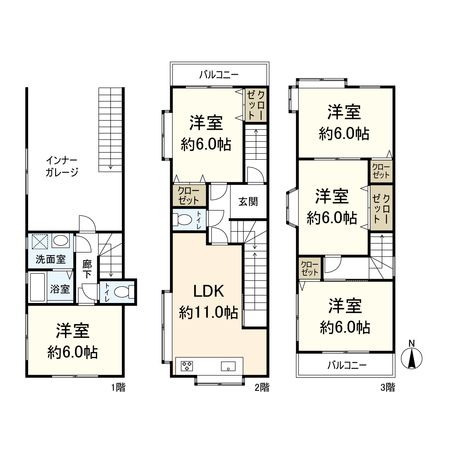 西難波町2丁目 間取図(平面図) 西難波町2丁目 間取図(平面図)
