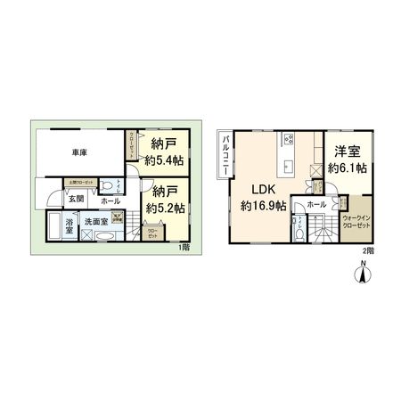 西立花町1丁目新築戸建 間取図(平面図)