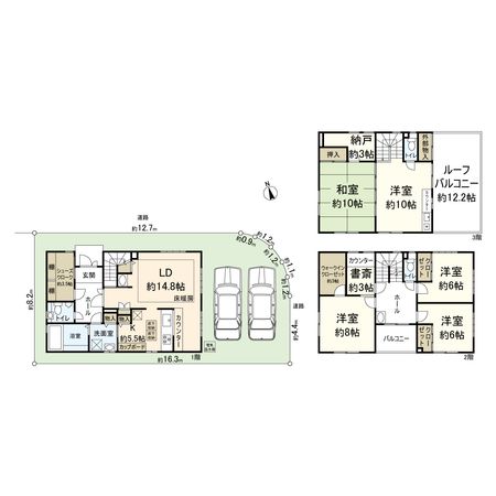 塚口町5丁目戸建 間取図(平面図) 塚口町5丁目戸建 間取図(平面図)