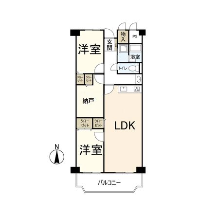 サンハイツ武庫之荘 2号棟 間取図(平面図) 間取図(平面図)