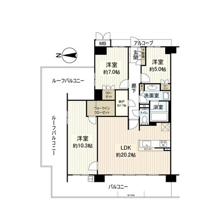 ジオ武庫之荘 間取図(平面図)