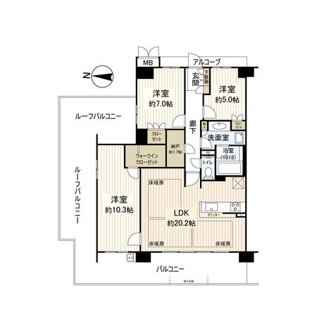 ジオ武庫之荘 間取図(平面図)