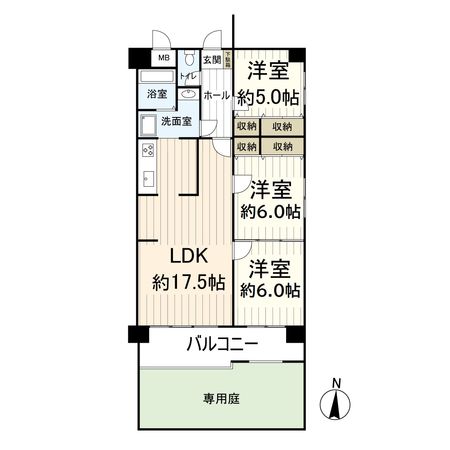朝日プラザ立花 間取図(平面図) 間取図(平面図)