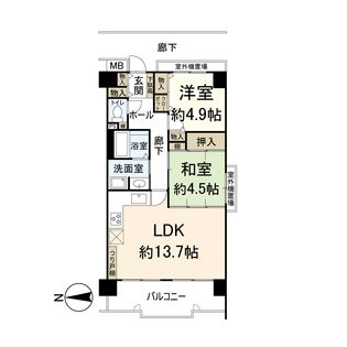 セントポリア武庫之荘 間取図(平面図)