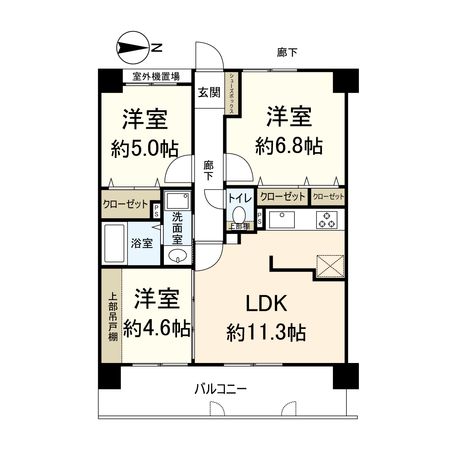 プレステージ武庫之荘 間取図(平面図) プレステージ武庫之荘 間取図(平面図)
