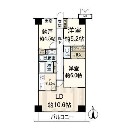 トーカンマンション武庫之荘 間取図(平面図) トーカンマンション武庫之荘 間取図(平面図)