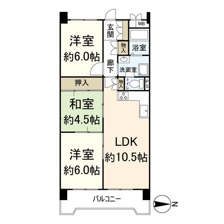 立花ジョイタウン 間取図(平面図) 立花ジョイタウン 間取図(平面図)