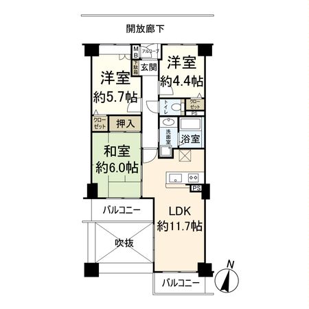 フォルザ武庫之荘 間取図(平面図) フォルザ武庫之荘 間取図(平面図)
