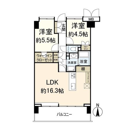 フェスタ立花北館 間取図(平面図) 間取図(平面図)