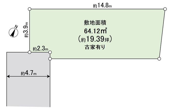 東大阪市東石切町1丁目 区画図