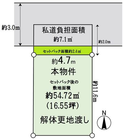 東大阪市俊徳町1丁目 区画図 区画図