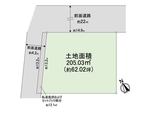 東大阪市横沼町3丁目 区画図 区画図
