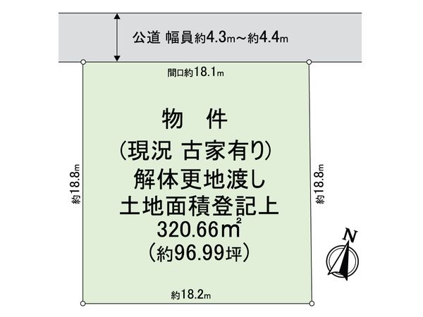 大阪府八尾市柏村町1丁目 区画図