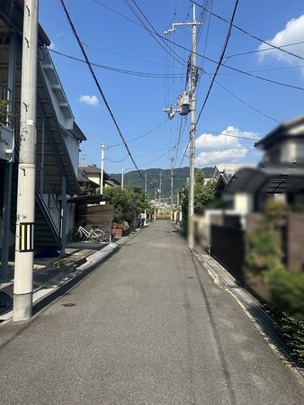大阪府八尾市柏村町1丁目 前面道路含む外観
