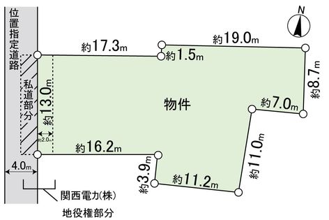 大阪府門真市五月田町 区画図