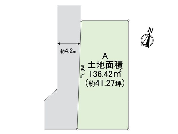 大阪府八尾市山本町北4丁目 区画図 大阪府八尾市山本町北4丁目 区画図