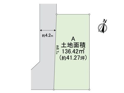 大阪府八尾市山本町北4丁目 区画図