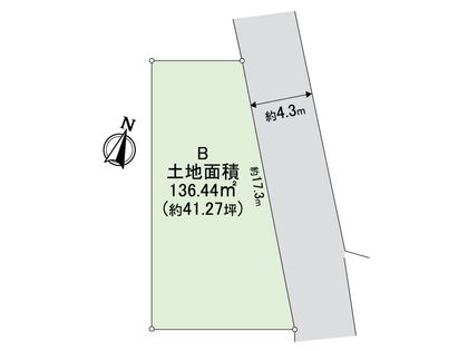 大阪府八尾市山本町北4丁目 区画図