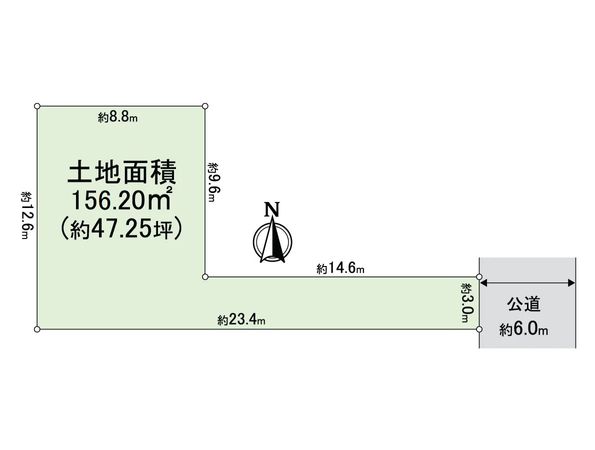 大阪府八尾市青山町4丁目 区画図