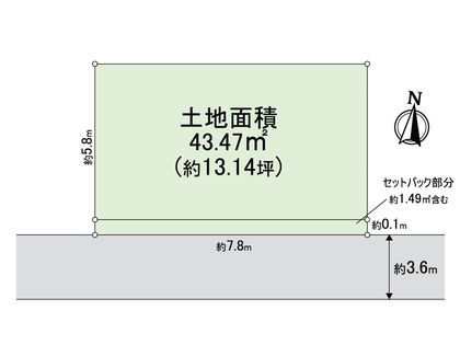大阪府東大阪市大蓮南2丁目 区画図