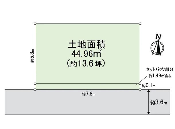 大阪府東大阪市大蓮南2丁目 区画図