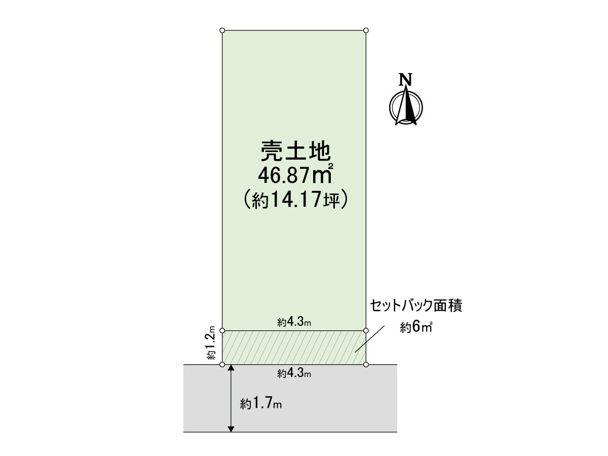 大阪府八尾市末広町3丁目 区画図 区画図