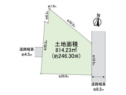 大阪府東大阪市花園本町2丁目 区画図