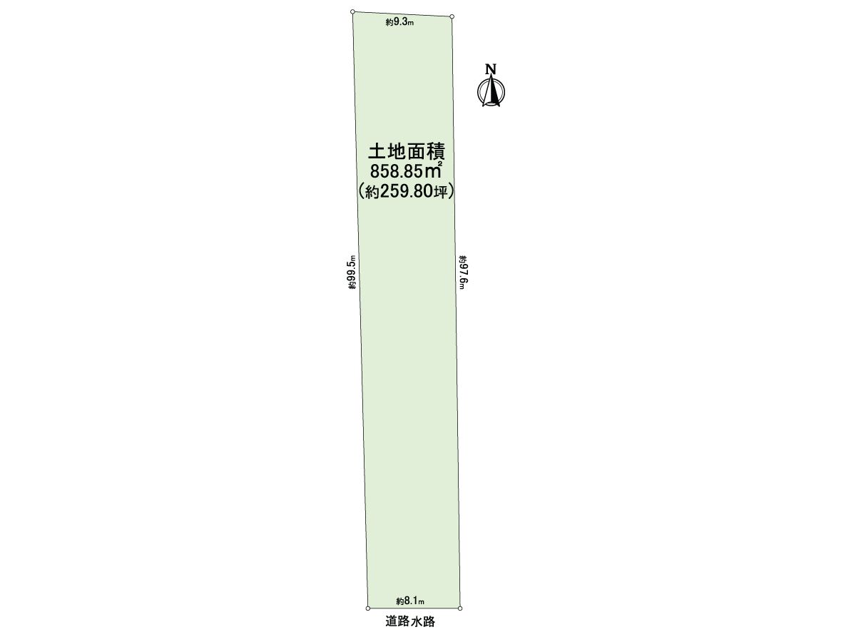 大阪府柏原市円明町 区画図 区画図