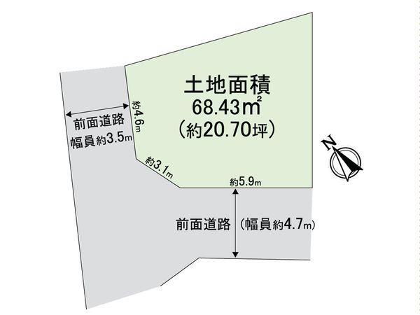 大阪府八尾市植松町2丁目 区画図 区画図