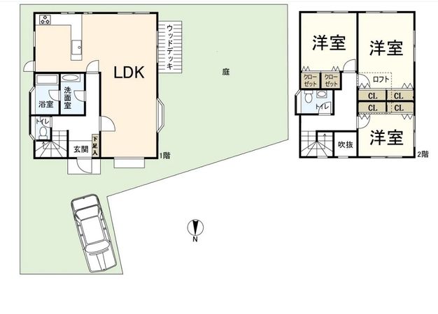 東大阪市上小阪3丁目 間取図(平面図)