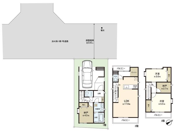 八尾市高安町南3丁目 間取図(平面図)