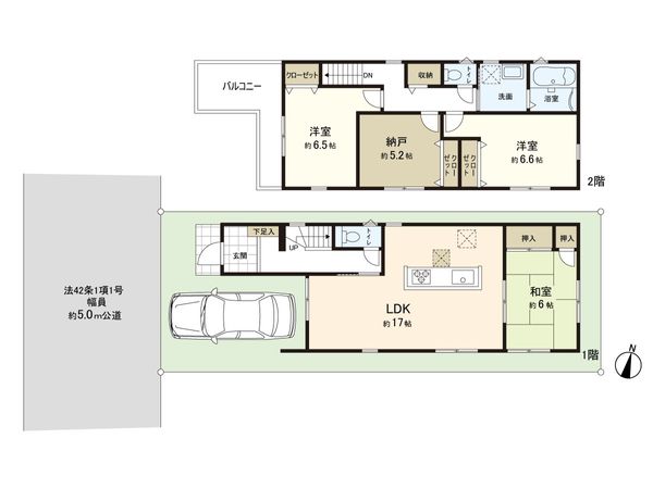 東大阪市第1豊浦町 2号棟 間取図(平面図) 東大阪市第1豊浦町 2号棟 間取図(平面図)