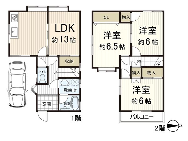 八尾市刑部4丁目 間取図(平面図)
