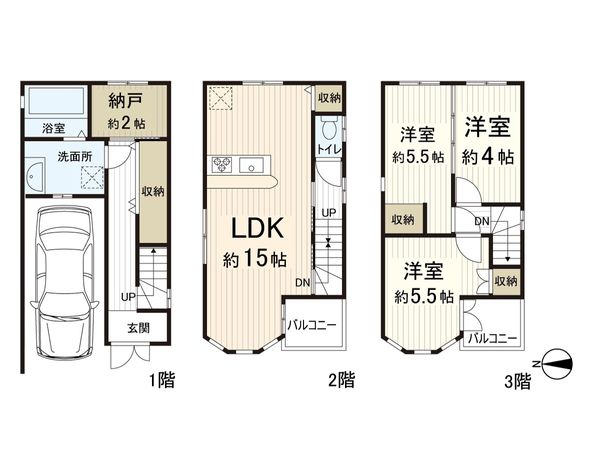 東大阪市長堂2丁目 間取図(平面図)