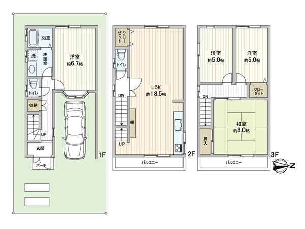 東大阪市御厨栄町2丁目 間取図(平面図)